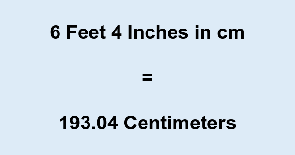 4 feet 6 inches in cm